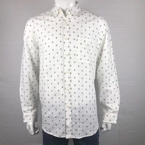 Alan Flusser Men's Sail Anchor-Print Shirt